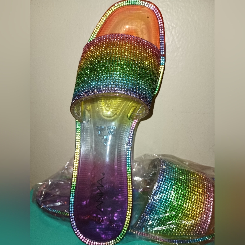 NIB Rainbow Jelly Slides (8)
